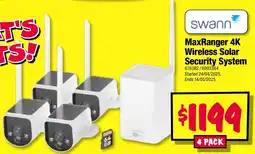 JB Hi-Fi Maxranger wireless solar security system offer