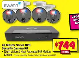 JB Hi-Fi 4k master series nvr security camera kit offer