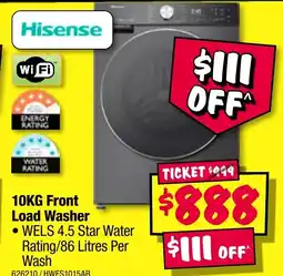 JB Hi-Fi Front load washer offer