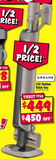 JB Hi-Fi Z10 station stick vac offer