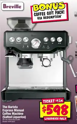 JB Hi-Fi The Barista Express Manual Coffee Machine offer