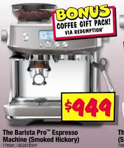 JB Hi-Fi The Barista Pro Espresso Machine (Smoked Hickory) offer