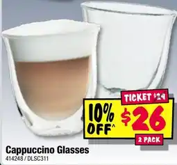 JB Hi-Fi Cappuccino Glasses offer