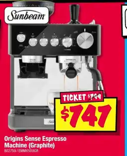 JB Hi-Fi Origins Sense Espresso Machine (Graphite) offer