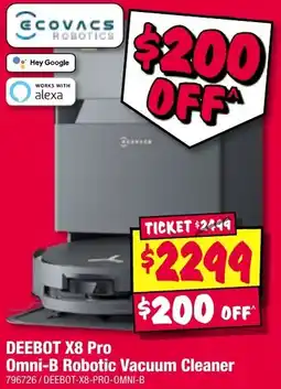 JB Hi-Fi Deebot omni-b robotic vacuum cleaner offer