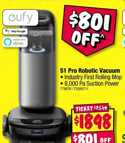 JB Hi-Fi S1 pro robotic vacuum offer