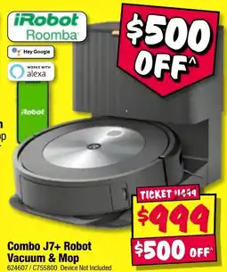 JB Hi-Fi Combo J7 Robot Vacuum & Mop offer