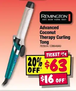 JB Hi-Fi Advanced coconut therapy curling tong offer