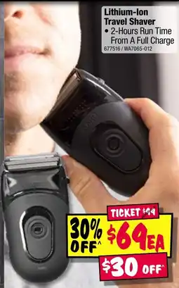 JB Hi-Fi Lithium-ion travel shaver offer