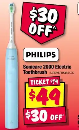 JB Hi-Fi Sonicare 2000 electric toothbrush offer