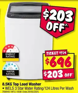 JB Hi-Fi Top Load Washer offer