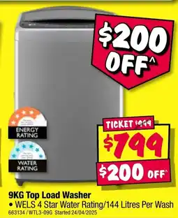 JB Hi-Fi Top Load Washer offer