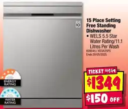 JB Hi-Fi Free Standing Dishwasher offer
