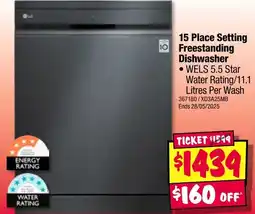 JB Hi-Fi Freestanding Dishwasher offer