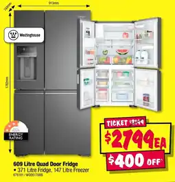 JB Hi-Fi Quad door fridge offer