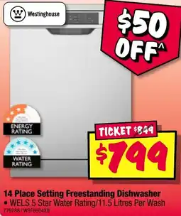 JB Hi-Fi Freestanding Dishwasher offer