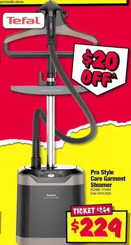 JB Hi-Fi Pro style care garment steamer offer