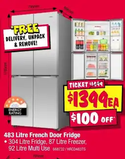 JB Hi-Fi French Door Fridge offer