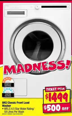 JB Hi-Fi Classic front load washer offer
