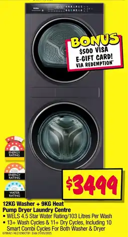 JB Hi-Fi Pump Dryer Laundry Centre offer