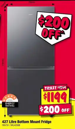 JB Hi-Fi Bottom Mount Fridge offer