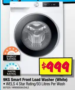 JB Hi-Fi Smart Front Load Washer (White) offer