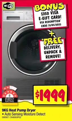 JB Hi-Fi Heat Pump Dryer offer