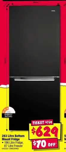 JB Hi-Fi Bottom mount fridge offer