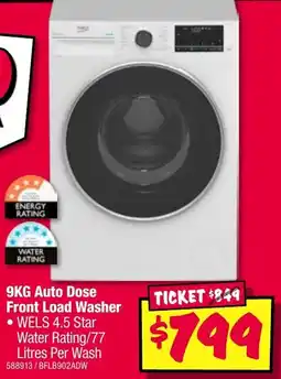 JB Hi-Fi Auto dose front load washer offer