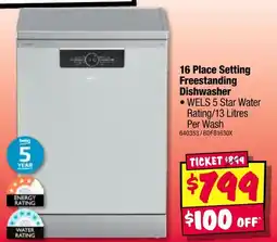 JB Hi-Fi freestanding dishwasher offer