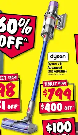 JB Hi-Fi Dyson V11 Advanced (Nickel/Blue) offer