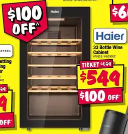 JB Hi-Fi 33 Bottle Wine Cabinet offer
