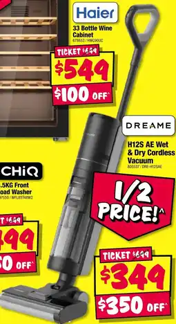 JB Hi-Fi H12S AE Wet & Dry Cordless Vacuum offer