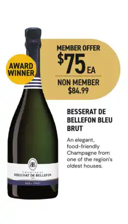 Dan Murphy's BESSERAT DE BELLEFON BLEU BRUT offer