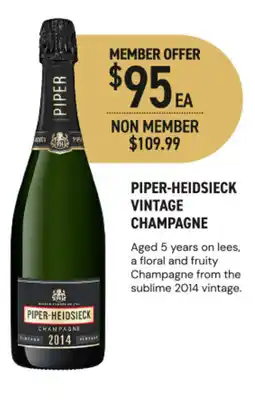 Dan Murphy's Piper-heidsieck vintage champagne offer