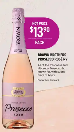 Dan Murphy's Brown brothers prosecco rosé nv offer