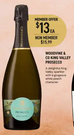 Dan Murphy's Woodvine & co king valley prosecco offer