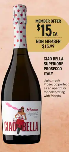 Dan Murphy's Ciao bella superiore prosecco italy offer