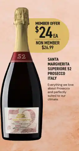 Dan Murphy's Santa margherita superiore 52 prosecco offer