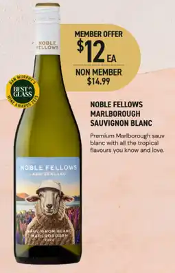 Dan Murphy's Noble fellows marlborough sauvignon blanc offer