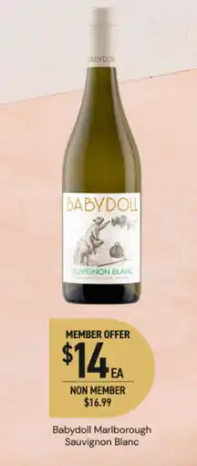 Dan Murphy's Babydoll marlborough sauvignon blanc offer