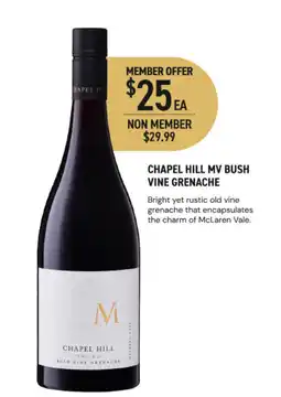 Dan Murphy's Chapel hill mv bush vine grenache offer