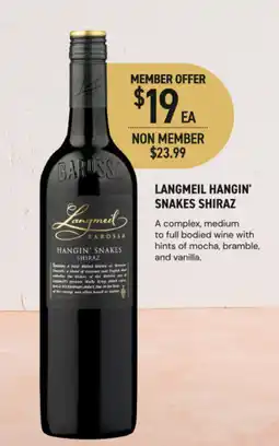 Dan Murphy's Langmeil hangin snakes shiraz offer
