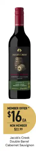 Dan Murphy's Jacob's creek double barrel cabernet sauvignon offer