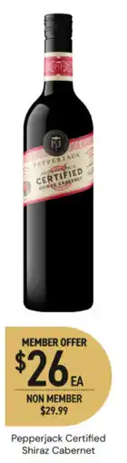 Dan Murphy's Pepperjack certified shiraz cabernet offer