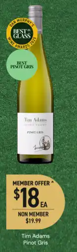 Dan Murphy's Tim adams pinot gris offer