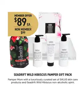 Dan Murphy's Seadrift wild hibiscus pamper gift pack offer