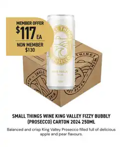 Dan Murphy's SMALL THINGS WINE KING VALLEY FIZZY BUBBLY (PROSECCO) offer