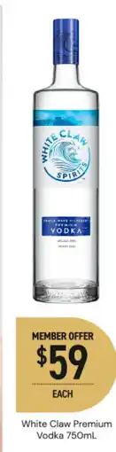 Dan Murphy's White claw premium vodka offer