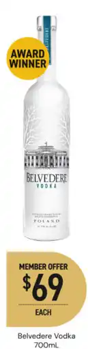 Dan Murphy's Belvedere vodka offer